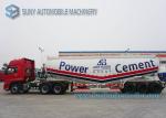 Professional 12 Wheels Dry Bulk Tanker Trailer Tri - Axle V Shape