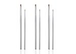 Silver Long Lasting Lip Liner Brush Blending Makeup Brush With Copper Ferrule