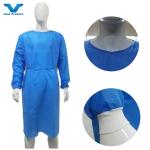 Antistatic Blue Disposable Surgical Gown with Knitted Cuffs En1149 Standard