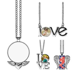 China Sublimation Blanks Vintage Necklace Blank Imprintable Sublimation Jewelry factory
