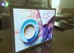 China 15 MM Ultra Thin LED Free Standing Light Box Aluminum Snap Frame Extrusion factory