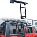 Sports Design Style for Wrangler Unlimited JL Black Side Ladder for 2018-2023 JL