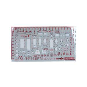 China P147 Hard Plastic Crime Scene Drawing Template Crime Scene Investigation Photography 21x10cm 2pcs Set factory