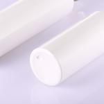 High Quality PET Round White Unilever Empty Airless Cosmetic Packaging Plastic