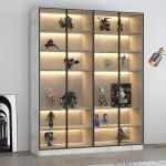 Modern Light Living Room Furniture Wine Cabinet Display Stainless Steel