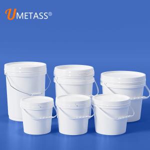 China Water Airtight Seal 5 Gallon Plastic Buckets in Various Colors for Lubricant Paint factory