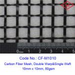 10MM X 10MM Carbon Fiber Reinforcement Mesh Fabric 80gsm For Construction