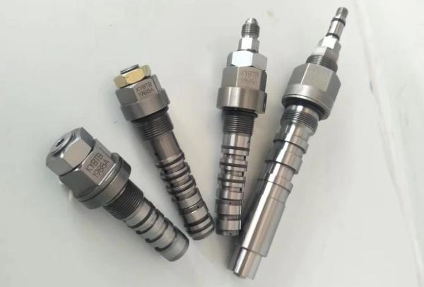 Steel Excavator Hydraulic Parts , Safety Relief Valve 24v Voltage Hydraulic