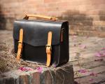 LH-62-3 Handmade Handbags Vintage Briefcase Genuine Leather Ladies Bags