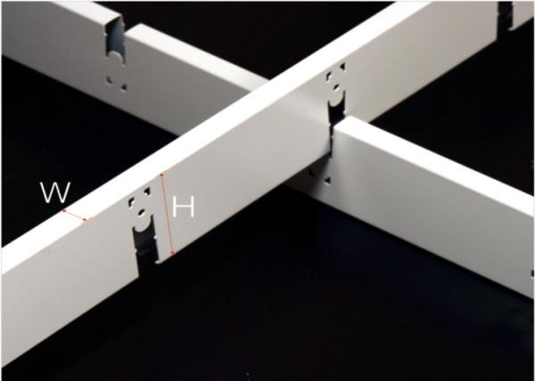 Square / Rectangle ceiling Grille Metal Grid Ceiling / Aluminum grid ceiling