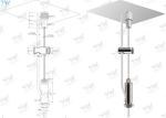 Power Feed Steel Cable Suspended Wire Lighting Kit For Aluminium Profiles