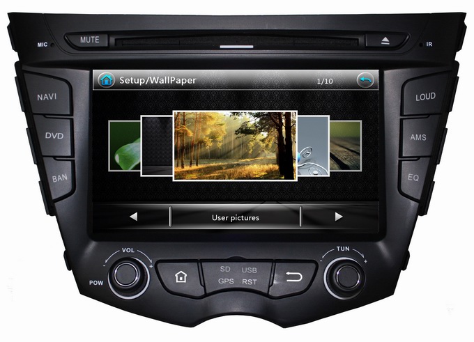 Ouchuangbo Auto Central Multimedida Player for Hyundai Veloster DVD-GPS Navigation TV USB OCB-7069A