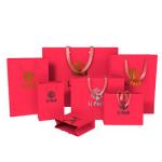 Luxury Custom Printed Paper Bags For Wine Retail Shopping