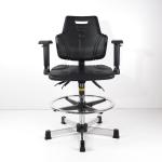 360 Degree Swivel / Rotating Ergonomic ESD Chairs 350lb For High Lab Workbench