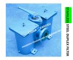 STAINLESS STEEL DUPLEX LOW PRESSURE CRUDE OIL FILTER - STAINLESS STEEL DUPLEX