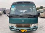 Golden Gragon Coaster 26 Seats Hino Engine Bus Green Color 100km/H