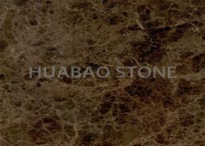 China Residential Brown Marble Tile Elegant Surface High Gloss Finish Small Water Absorption factory