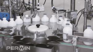 China Automatic Animal Vaccine Filling Line 25～35L/Min Compressed Air factory