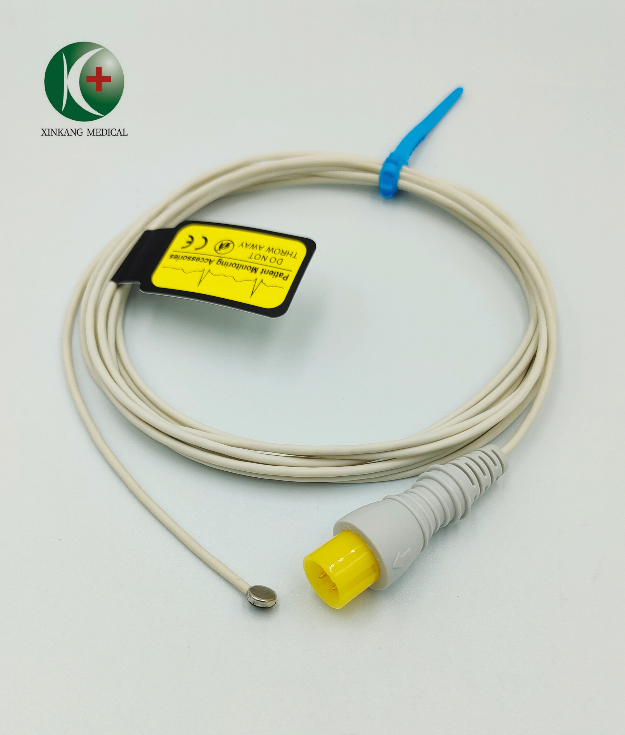 Medical Skin Temp Probe Reusable 2mt Alcohol Disinfecting Class II