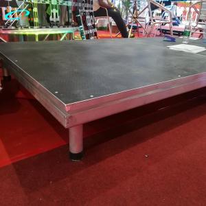 China Portable Outdoor Event Aluminum Stage Platform Non Slip Acrylic Glass Surface factory