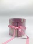 Matte Glossy Lamination Round Flower Box Floral Packaging With Clear PVC Window