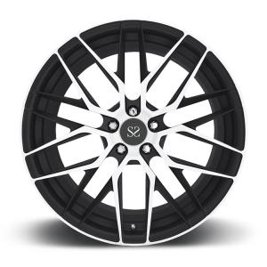 China Black Machine Face For C63 wheels 2-PC 18 19 20 21 22 Inch Forged Alloy Custom Rims factory