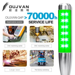 70 / Min Shiny Signal Tower Lamp DC 24V IP54 For CNC Machine Status Indicator