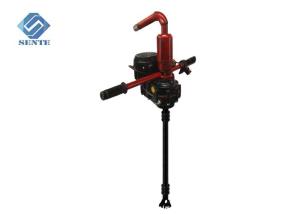 China Handheld water well drilling machine, red colour, one man can handle, drill 40m depth factory