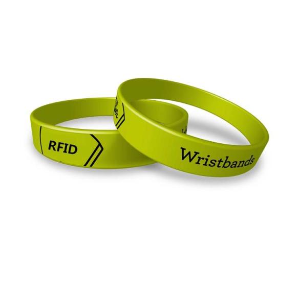 China OEM Colorful Passive Rfid Nfc Wrist band Waterproof 13.56mhz Silicone