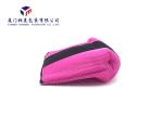Triangle Side View Zippered Cosmetic Bag Fabric Ladies Makeup Bag Light Weight