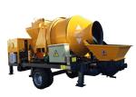 High Pressure Concrete Mixer Pump , Trailer Mounted Hydraulic Cement Concrete