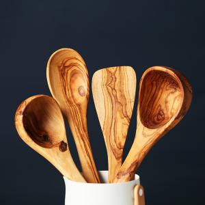China Olive Wooden Kitchen Utensil Set Handmade Kitchen Porridge Spoon Spatula factory