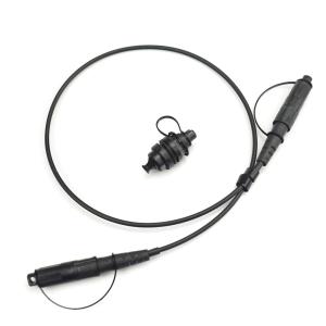 China round FTTH Pre Connectorized Cable With Waterproof Adapter Connector factory