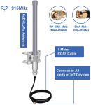 Outdoor Waterproof Omni Fiberglass Antennas for Lora 433mhz 868mhz 915mhz