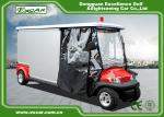 Red 2 Seater 48v Electric Ambulance Vehicle For Park 1 Year Warranty