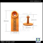 Tie Shape Long Reading TPU UHF RFID Livestock Tags For Sheep