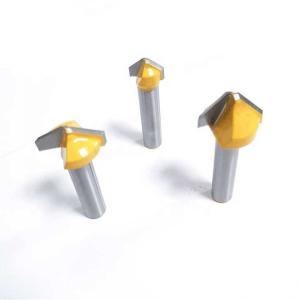 Carbide 90 Degree ACM Cutting Tools ACP Bit Cnc Router Cutters For Aluminium