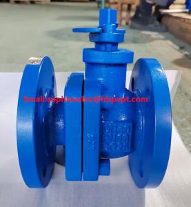 China DIN PN16 GG25 cast iron ball valve factory