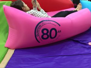 China New DIY Nylon Inflatable Sleeping Lay's bag Inflatable Hammock Lamzac Hangout factory