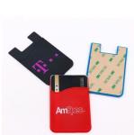 Adhesive FDA 3M Silicone Card Holder For Phone Custom