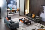 Italian Design Linen Corner Couch Modern Sofa Set for Living Room