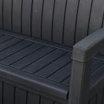 Hotel Outdoor Home Weather-Proof Armchair Plastic 3 Seater Sofa Bench with