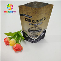 China Doypack k Aluminum Foil Pouch Premium CBD Hemp Flower Tea Packaging Smell Proof Children Resistant Pouch on sale