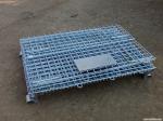 Heavy Duty Galvanized Metal Storage Cage / Folding Wire Mesh Container For