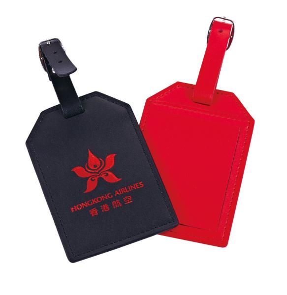 Custom Logo PU Luggage Tag With Secure Buckle Strap Budget Friendly Gift For