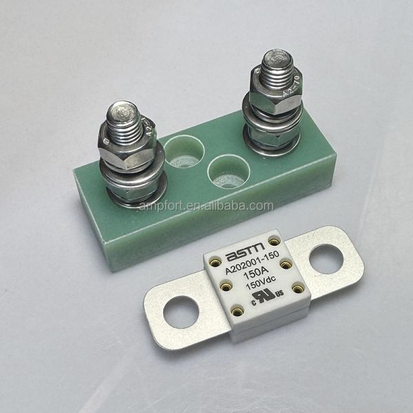 Fiberglass Bolt on Fuse Holder FHR39-M8-01 200V 800A for EV HEV Protection, Fit for A202001 Series High Current Fuse 100-500A