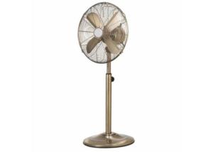 China Brushed Stainless Steel Metal Blade Oscillating Fan 3 Speed 110V 60W factory