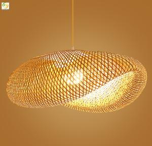 China Idyllic Rattan E27 LED Nordic Pendant Light For Hotel Dining Room D50cm factory