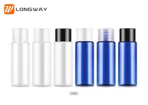 China 20ml Plastic PET Clear Container toner Bottle with Screw Cap Perfume Cosmetic bottle factory