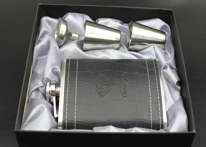 7 Oz Small Wine Pot Pocket Hip Flask High End Set Adult Use Logo Printed
